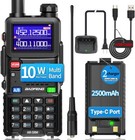 Radio 5rm Ham Radio10w Long Range Handheld Ar-5rm Two Way Radio Noaa Weather Rec