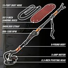 Drywall Sander Variable Speed 5 Amp 15 Foot Dust Hose Black Wen Dw5062