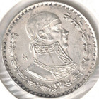 1962 Mexico Uncirculated Silver One Peso Coin  4