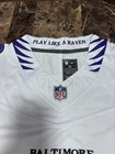 Lamar Jackson White Baltimore Ravens F u s e  Stitched Limited Jersey New   