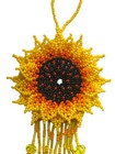 Sunflower    Beaded   Hand Made In Mexico   7    One Piece   Seed Beads   Yellow