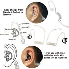 Earpiece For Motorola Two Way Radio Ptt Mic W  Earbud black Earmold  combo Pack 