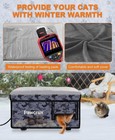 Weatherproof Heated Cat House For Outdoor In Winter  Heated Cat Bed Kitty