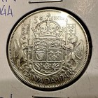 1944 Canada Fifty 50 Cents  800 Silver Coin King George Vi Half Dollar  np