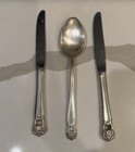 1847 Rogers Bros Eternally Yours Silverplate Flatware Lot Spoon 2 Knives Vintage
