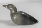 Vintage Native American Indian Inuit Eskimo Soapstone Duck Carving Signed