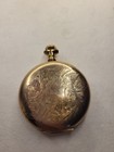 Antique Elgin Gold Filled Pocket Watch 7 Jewel Open Face Roman Dial Runs
