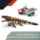 Lego Jurassic World Brick-built Mosasaurus Boat Mission Dinosaur Toy