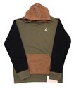 Nwt Nike Air Jordan Boy s 2 Pc Set Green Black Hoodie Joggers Sweatpants L   Xl