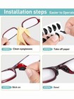 5 Pairs Silicone Eyeglass Nose Pads Anti Slip Adhesive For Glasses Sunglasses