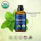 Organic Peppermint Essential Oil 30 Ml - 100  Pure   Natural - Therapeutic Grade