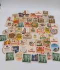 Vintage German Swiss Beer Paper Cardboard Coasters Lot Of 62 Assorted Pub Bar