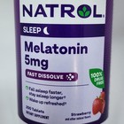 Natrol Melatonin 5 Mg Fast Dissolve Strawberry Flavor  200 Chewable Tablets 