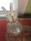 Vintage Four Chamber Sections Pour Spout Glass Liquor Decanter   Made In France