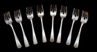 Antique 1913 Etruscan By Gorham Sterling Silver Salad Fork Set 8 Pieces 6 1 4 