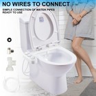 Bidet Fresh Water Spray Kit Non Electric Toilet Seat Attachment With Dual Nozzle