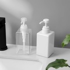 Refillable Pump Bottle Empty Lotion Dispenser 15oz Clear Plastic Container For