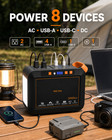 111wh Solar Generator With 30w Panel Kit Portable Power Station 120w Peak Camp