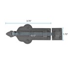 Renovators Supply Slide Bolt Door Latch 3 3 4 In Black Ball Tip Style Latch Bolt