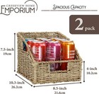Creekview Home Emporium 2-pack Seagrass Wicker Storage Baskets For Shelves    