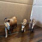 Vtg  Hand Carved Wooden African Animals  Lot Of 3