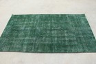3 6x6 5 Ft Rug  Turkish Rug  Vintage Green Wool Abstract Rug