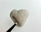 Heart Shaped Holey Beach Rock Hag Adder Stone Love Fairy Large Natural 2 Holes