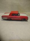 Rare Vintage Kyoei Ford Galaxie Tin Litho Friction Car Japan Red White Very Nice