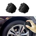 2pcs Tire Shine Applicator  Tire Dressing Applicator  Reusable Auto Wheel Small