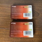 2x Blank Tdk Mp 120 Premium 8mm Camcorder 120 Minute Video Cassette Tape