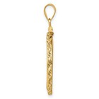 1961-1980 South Africa 2 Rand Screw Top Petite Knotted Rope Coin Bezel 14k Gold