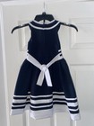 Girls Bonnie Jean Exclusive Size 6 Navy  White Sailor Party Dess