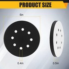 Giwiemi 4 Pack Orbital Sander Foam Pad 5 Inches X 5 X 0 5 Inches  Black
