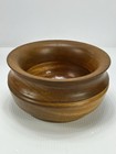 Vtg Wood Vase Bowl Hand Turned Segmented Artisan Handcrafted  Mid Century Modern