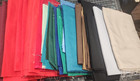 Lot Bundle Polycotton Solids 35  Yards Crafting Applique Clothes Costume Fabric