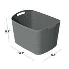 Extra Large Durable Resin Storage Basket Bin Organizing Home Essentials New
