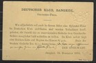 Thailand   1883 Pc  Private Local Pc Deutsher Klub Bangkok  Used  Fvf