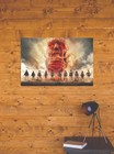 Attack On Titan Anime Print poster Satin Photo Paper Or Stretched Canvas W56