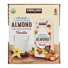 Kirkland Signature Organic Almond Beverage Vanilla 32 Fl Oz 6-pack Non-dairy