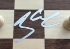 Magnus Carlsen Signed Chessboard Grandmaster Chess World Champion Beckett Auto