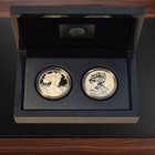 2012 American Silver Eagle San Francisco 2   coin Proof   Reverse Proof Set    Box