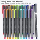 Felt Tip Pens Set Of 24 Landscape Brush Tip Calligraphy Pens Dye-based Ink