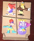 Vintage New Complete Set Of 4 Kelloggs Darkwing Duck Disney 2    Pvc Figures 1992
