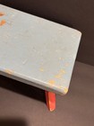 Vintage Wooden Hand Painted Step Stool Primitive
