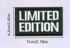 Limited Edition - Black white -  Embroidered Iron-on Patch