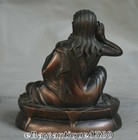 Rare Old Antique Tibet Buddhism Temple Bronze Milarepa Buddha Omniscient Statue