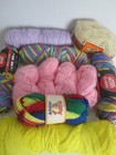 Lot Assorted Vintage Yarn Different Weights Acrylic Wool Full   Partial Skeins