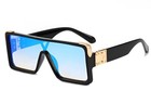 Women Oversized Retro Square Sunglasses Flat Top Lady Designer Vintage Big Large