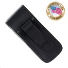 Buck 110 Pocket Knife Black Leather Sheath Hunter Lockback Usa Made