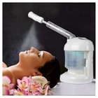 New Ozone Facial Steamer Extendable Arm 360 Rotating Nozzle White Black